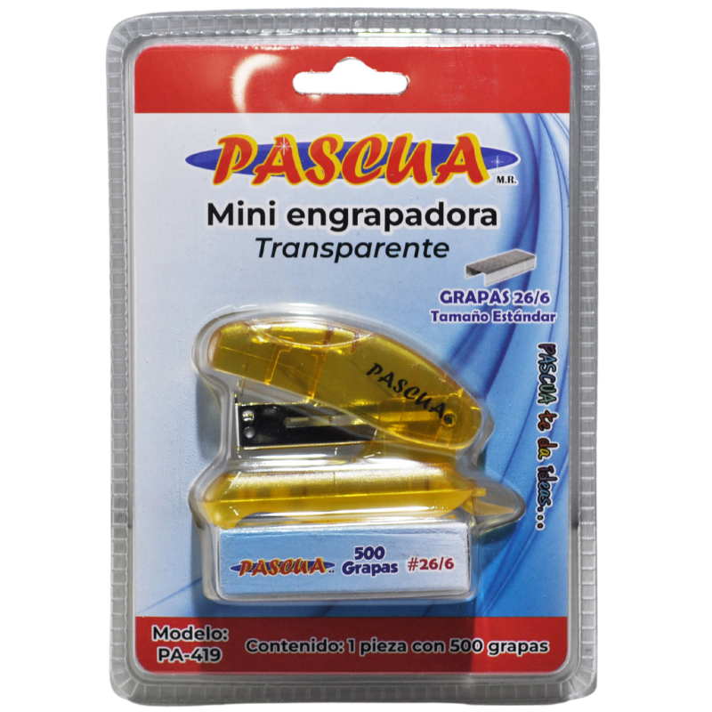 ENGRAPADORA MINI C/GRAPA ESTANDAR PA-419 PASCUA