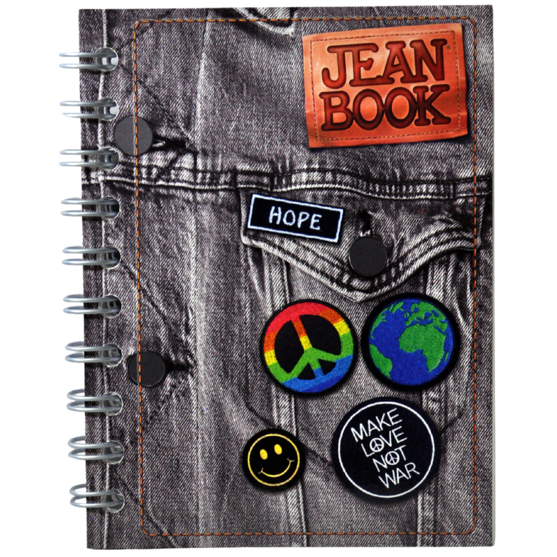 CUADERNO POCKET DOBLE ARGOLLA JEAN BOOK 80 HJ RAYA NORMA