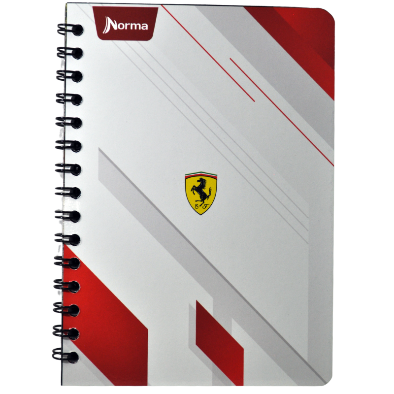 CUADERNO FRANCES DOBLE ARGOLLA  FERRARI 100 HJ RAYA NORMA MNK