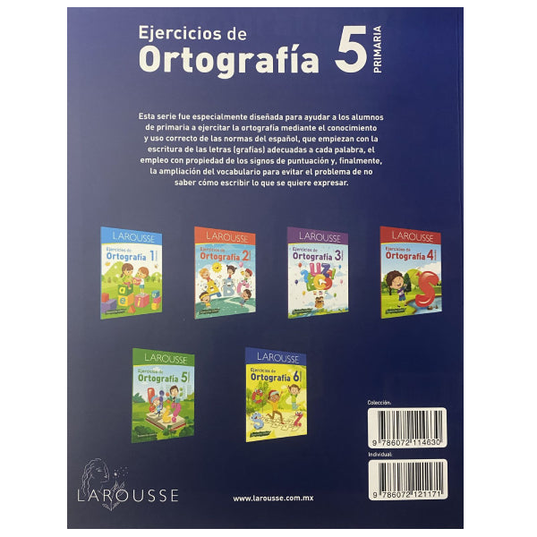 LIBRO EJERCICIOS ORTOGRAFIA 5 LAROUSSE MNK