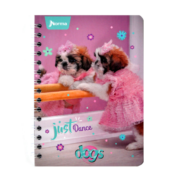 CUADERNO FRANCES DOBLE ARGOLLA DOGS 100 HJ C7 NORMA MNK