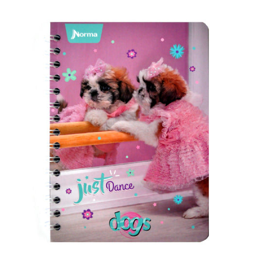CUADERNO FRANCES DOBLE ARGOLLA DOGS 100 HJ C7 NORMA MNK