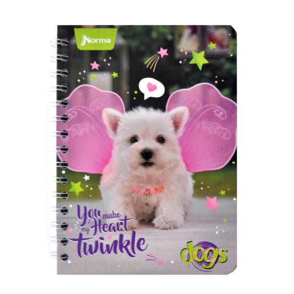 CUADERNO FRANCES DOBLE ARGOLLA DOGS 100 HJ C7 NORMA MNK
