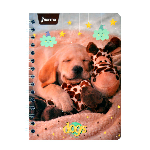 CUADERNO FRANCES DOBLE ARGOLLA DOGS 100 HJ C7 NORMA MNK