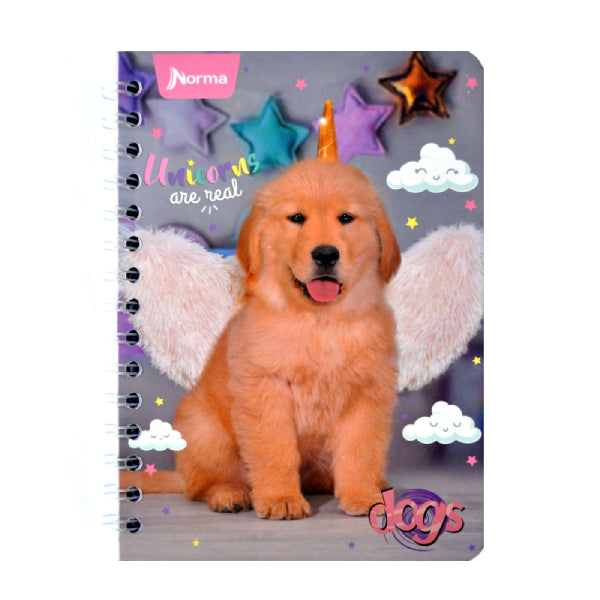 CUADERNO FRANCES DOBLE ARGOLLA DOGS 100 HJ C7 NORMA MNK