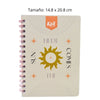 CUADERNO FRANCES DOBLE ARGOLLA KIUT 100 HJ RAYA NORMA MNK