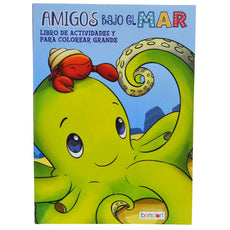 LIBRO ILUMINAR ACTIVIDADES BAJO EL MAR 4 SEASONS MNK
