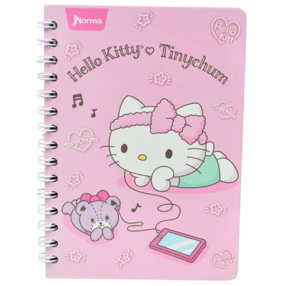 CUADERNO FRANCES DOBLE ARGOLLA HELLO KITT 100 HJ RAYA NORMA MNK