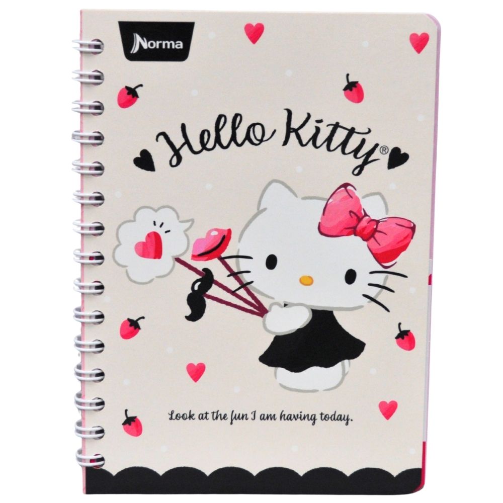 CUADERNO FRANCES DOBLE ARGOLLA HELLO KITT 100 HJ RAYA NORMA MNK