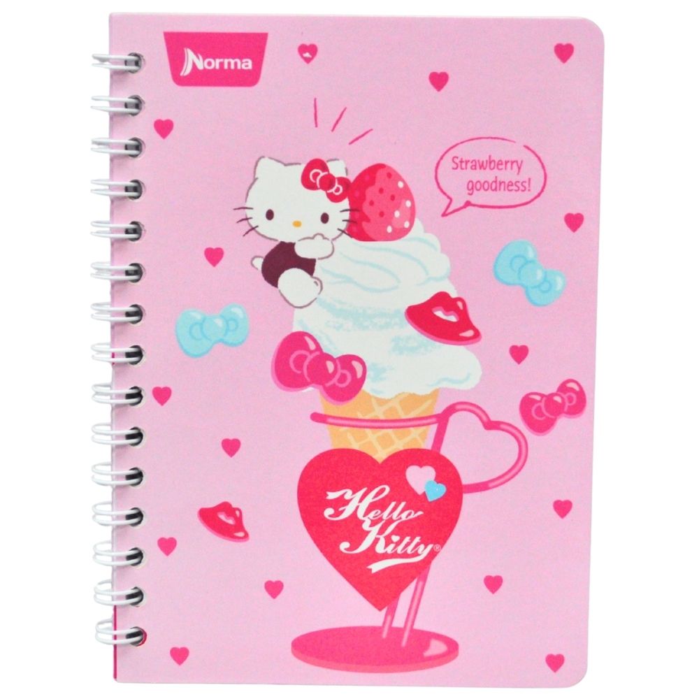 CUADERNO FRANCES DOBLE ARGOLLA HELLO KITT 100 HJ RAYA NORMA MNK