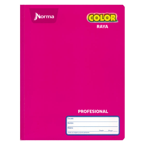 CUADERNO PROFESIONAL COSIDO COLOR 360 100 HJ RAYA NORMA MNK