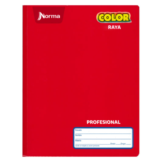 CUADERNO PROFESIONAL COSIDO COLOR 360 100 HJ RAYA NORMA MNK