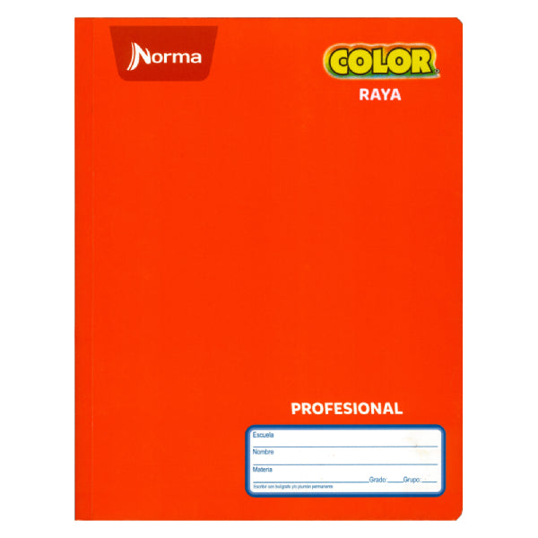 CUADERNO PROFESIONAL COSIDO COLOR 360 100 HJ RAYA NORMA MNK