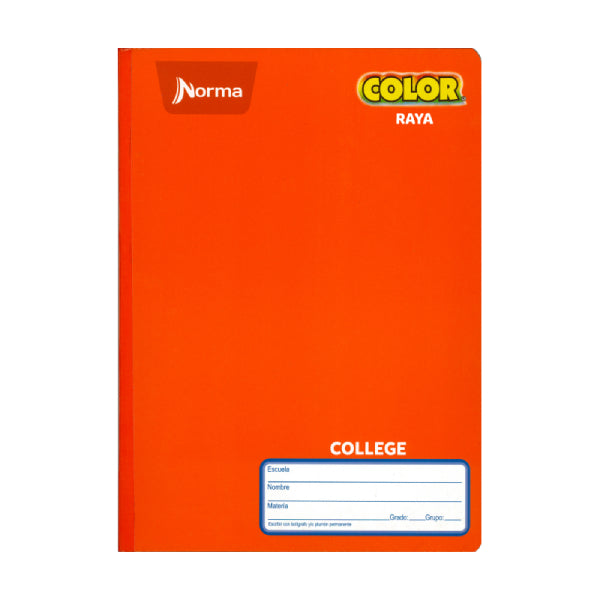 CUADERNO COLLEGE COSIDO COLOR 360 100 HJ RAYA NORMA MNK
