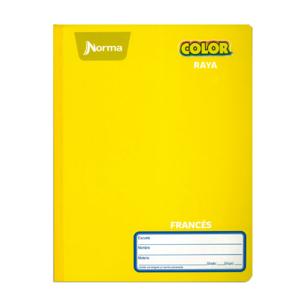CUADERNO FRANCES COSIDO COLOR 360 100 HJ RAYA NORMA MNK