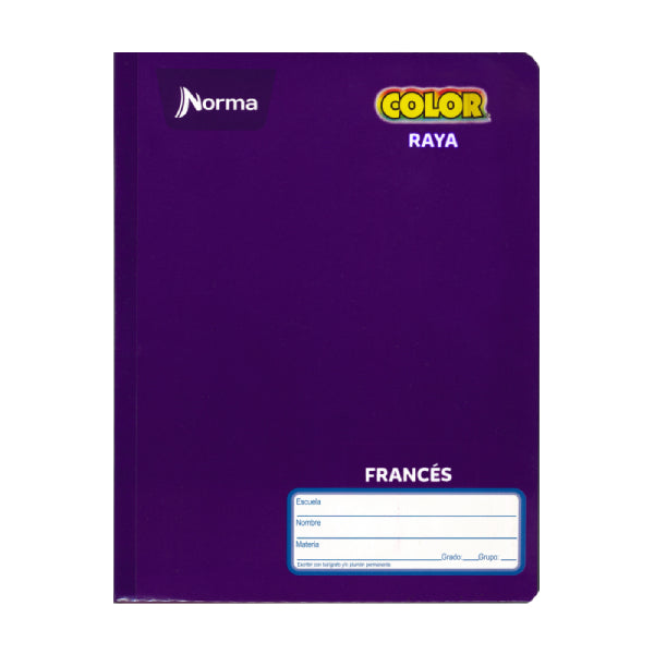 CUADERNO FRANCES COSIDO COLOR 360 100 HJ RAYA NORMA MNK