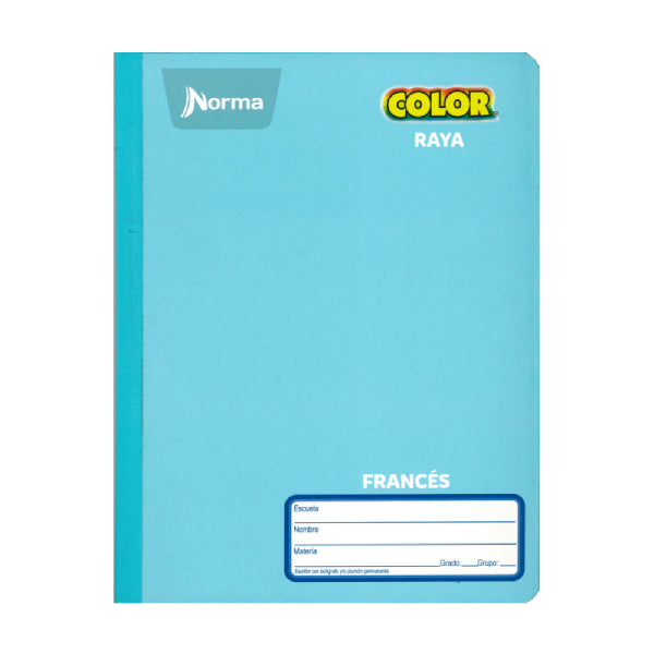CUADERNO FRANCES COSIDO COLOR 360 100 HJ RAYA NORMA MNK