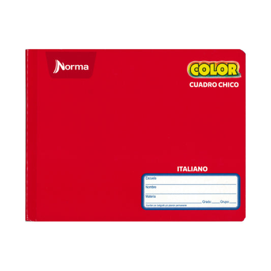 CUADERNO ITALIANO COSIDO COLOR 360 100 HJ C5 NORMA MNK