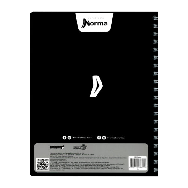 CUADERNO PROFESIONAL DOBLE ARGOLLA MASTER DEGREE 100 HJ RAYA NORMA MNK