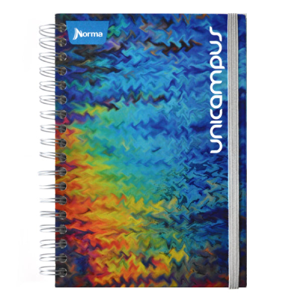 CUADERNO DOBLE ARGOLLA DURA BOOK UNICAMPUS METALICO 160 HJ C7  NORMA MNK