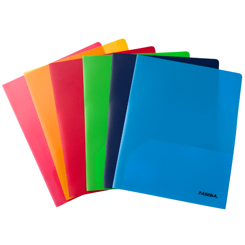 FOLDER PLASTICO COLORES FPRE8544S PASCUA MNK