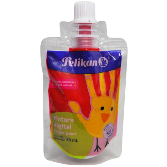 PINTURA DIGITAL DEDOS ROJO 60 ML PELIKAN