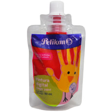 PINTURA DIGITAL DEDOS ROJO 60 ML PELIKAN