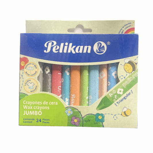 CRAYON JUMBO TRIANGULAR 24 PZ PELIKAN MNK