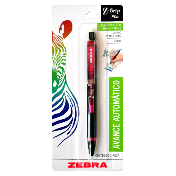 LAPICERO RETRACTIL Z GRIP PLUS 0.7 MM 6922-16 ZEBRA MNK