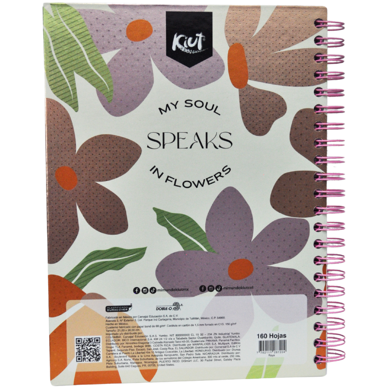 CUADERNO PROFESIONAL DOBLE ARGOLLA KIUT 160 HJ RAYA NORMA MNK