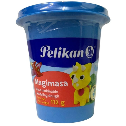 PLASTILINA BOTE MAGIMASA 112 GR AZUL CLARO PELIKAN MNK