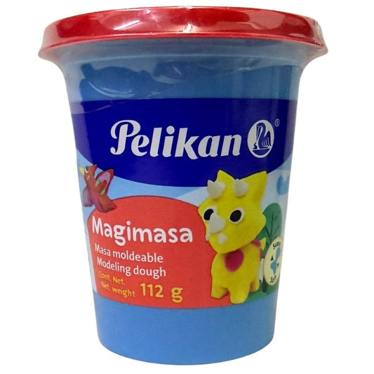 PLASTILINA BOTE MAGIMASA 112 GR ROJO PELIKAN MNK