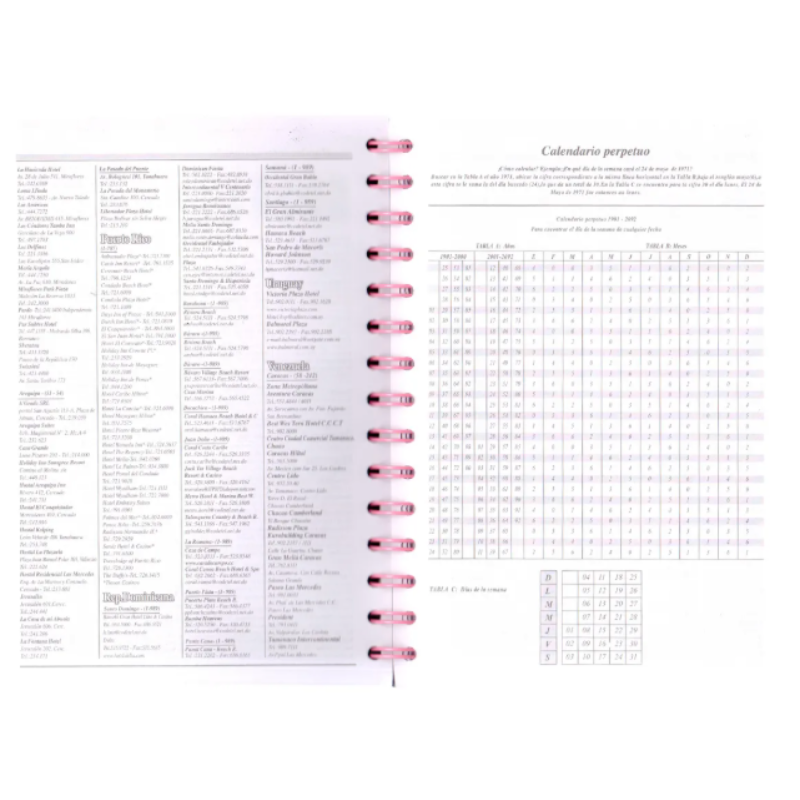 AGENDA DIARIA DOBLE ESPIRAL AG132 NOVAC