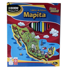 COLORES MADERA MAPITA LARGOS 24 PZ 1931 DIXON MNK