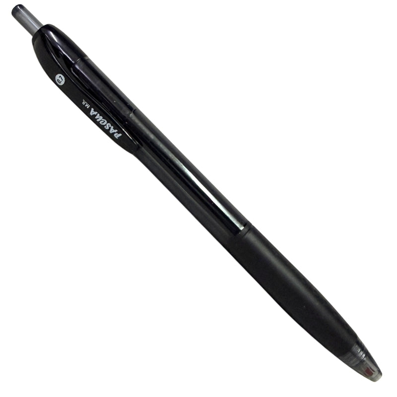 BOLIGRAFO TRASLUCIDO GRIP RETRACTIL HIDRIDA NEGRO 0.7 PASCUA