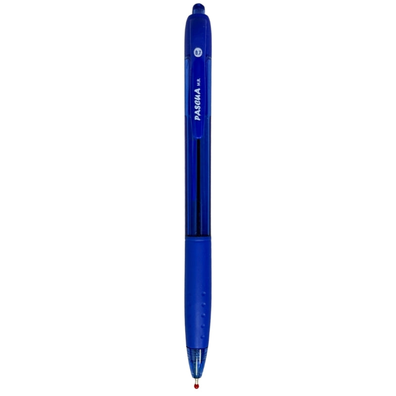 BOLIGRAFO TRASLUCIDO GRIP RETRACTIL HIDRIDA AZUL 0.7 PASCUA