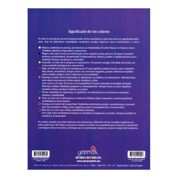 LIBRO COLOREAR MANDALAS GRANMARK MNK