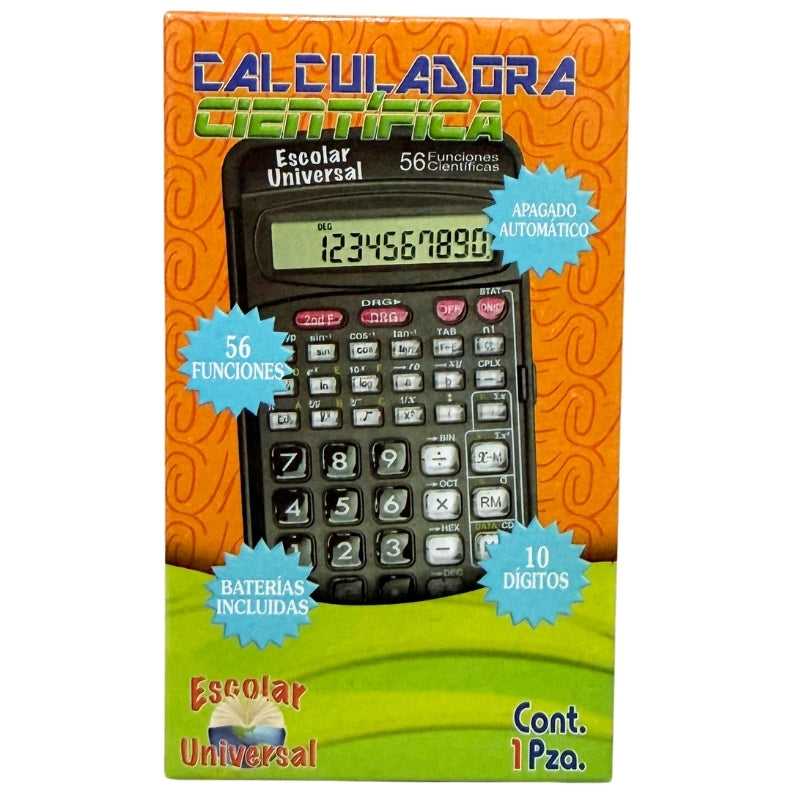 CALCULADORA CIENTIFICA LEONCITO 56 FUNCIONES CONEXION CARIBE MNK