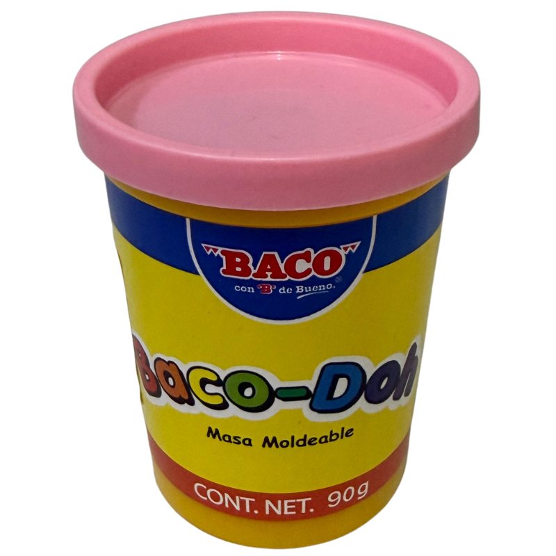 PLASTILINA BOTE 90 GR ROSA BACO-DOH BACO MNK