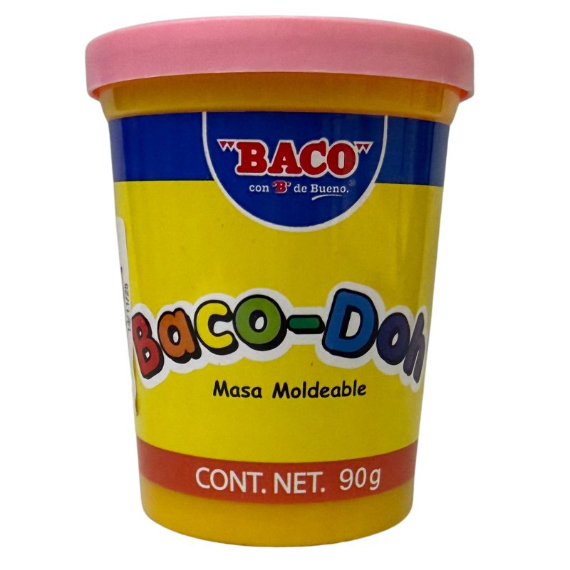 PLASTILINA BOTE 90 GR ROSA BACO-DOH BACO MNK