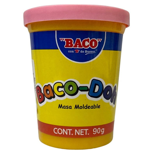 PLASTILINA BOTE 90 GR ROSA BACO-DOH BACO MNK