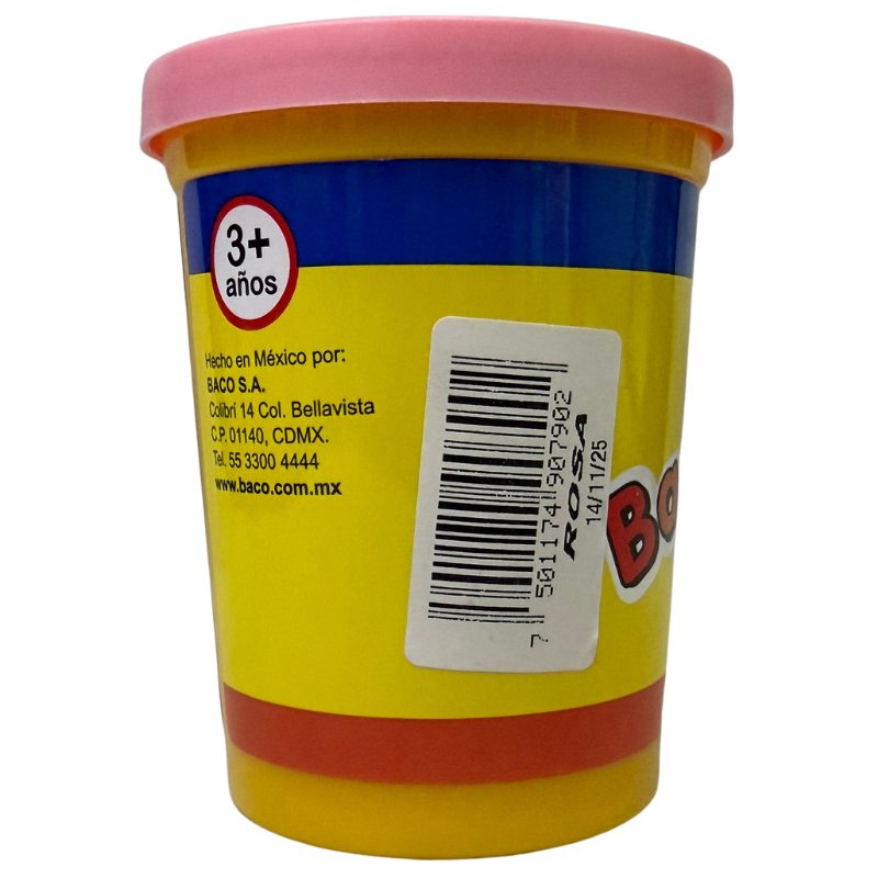 PLASTILINA BOTE 90 GR ROSA BACO-DOH BACO MNK