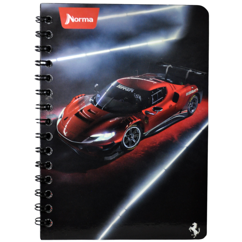 CUADERNO FRANCES DOBLE ARGOLLA  FERRARI 100 HJ RAYA NORMA MNK