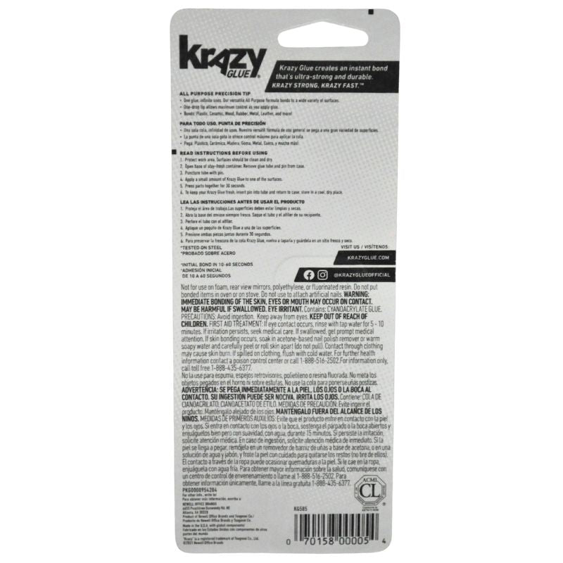 PEGAMENTO KRAZY GLUE 2 GR 98311A 4 SEASONS