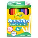 PLUMONES LAVABLES 12 PZ CRAYOLA MNK
