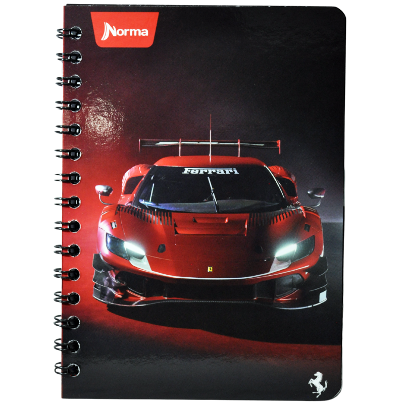 CUADERNO FRANCES DOBLE ARGOLLA  FERRARI 100 HJ RAYA NORMA MNK
