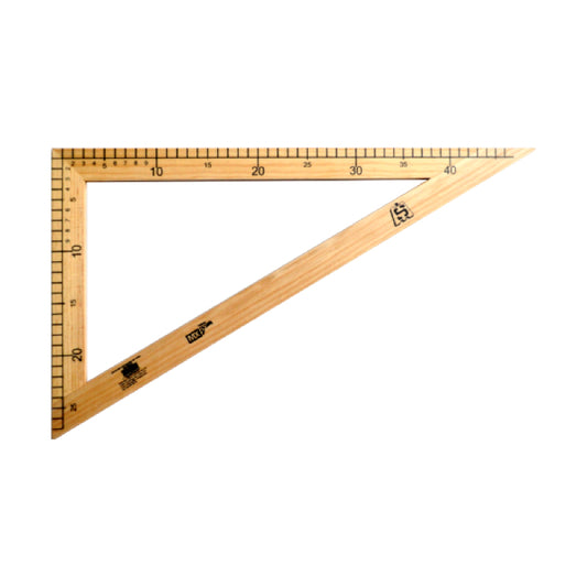 ESCUADRA PIZARRON MADERA 60 SILVA