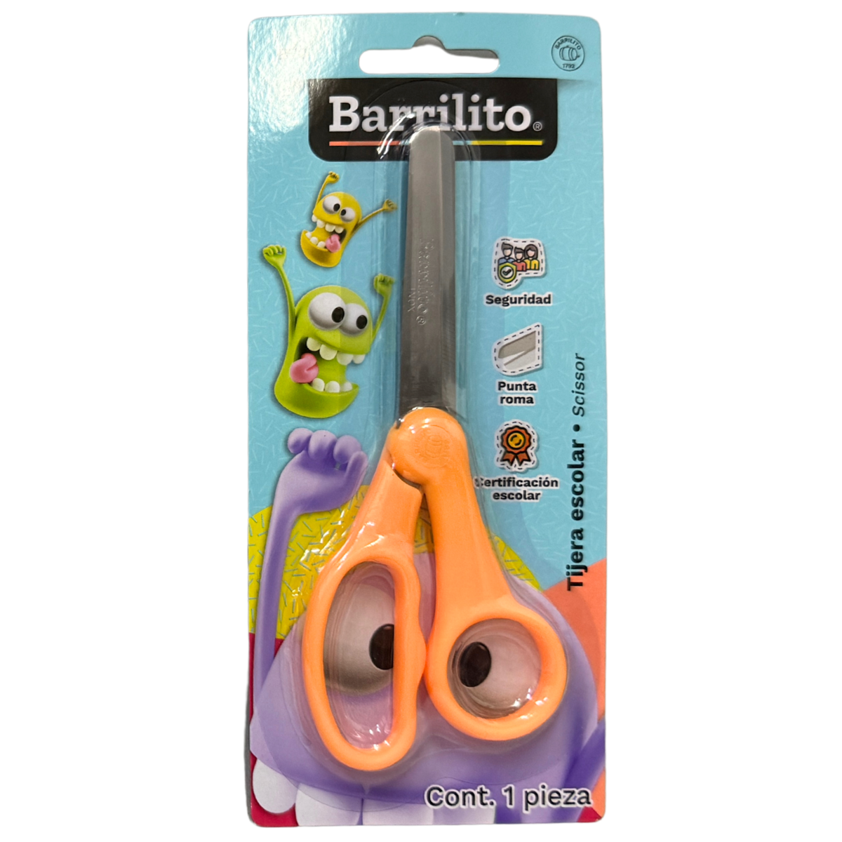 TIJERA ESCOLAR B70 GOBA BARRILITO MNK