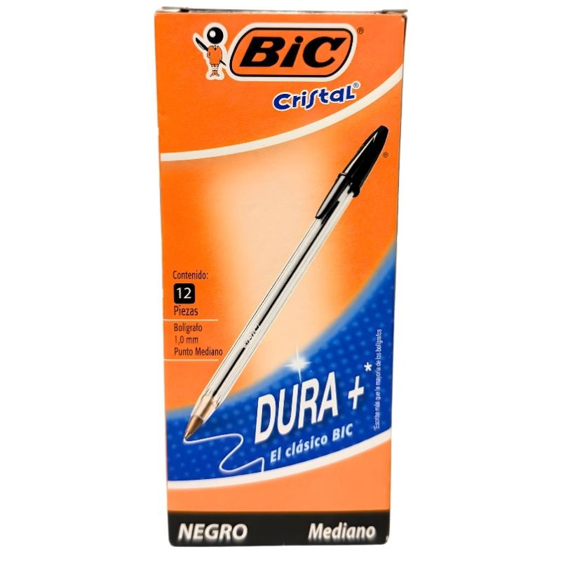 PLUMA BIC MEDIANO NEGRO 12 PZ BIC MNK