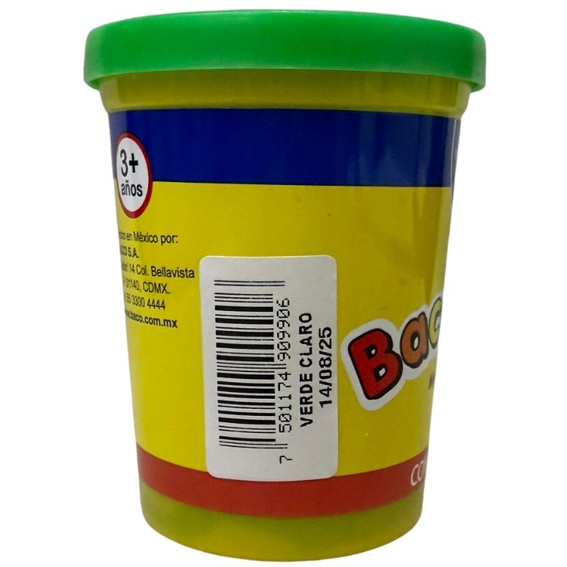 PLASTILINA BOTE 90 GR BACO-DOH VERDE CLARO BACO MNK